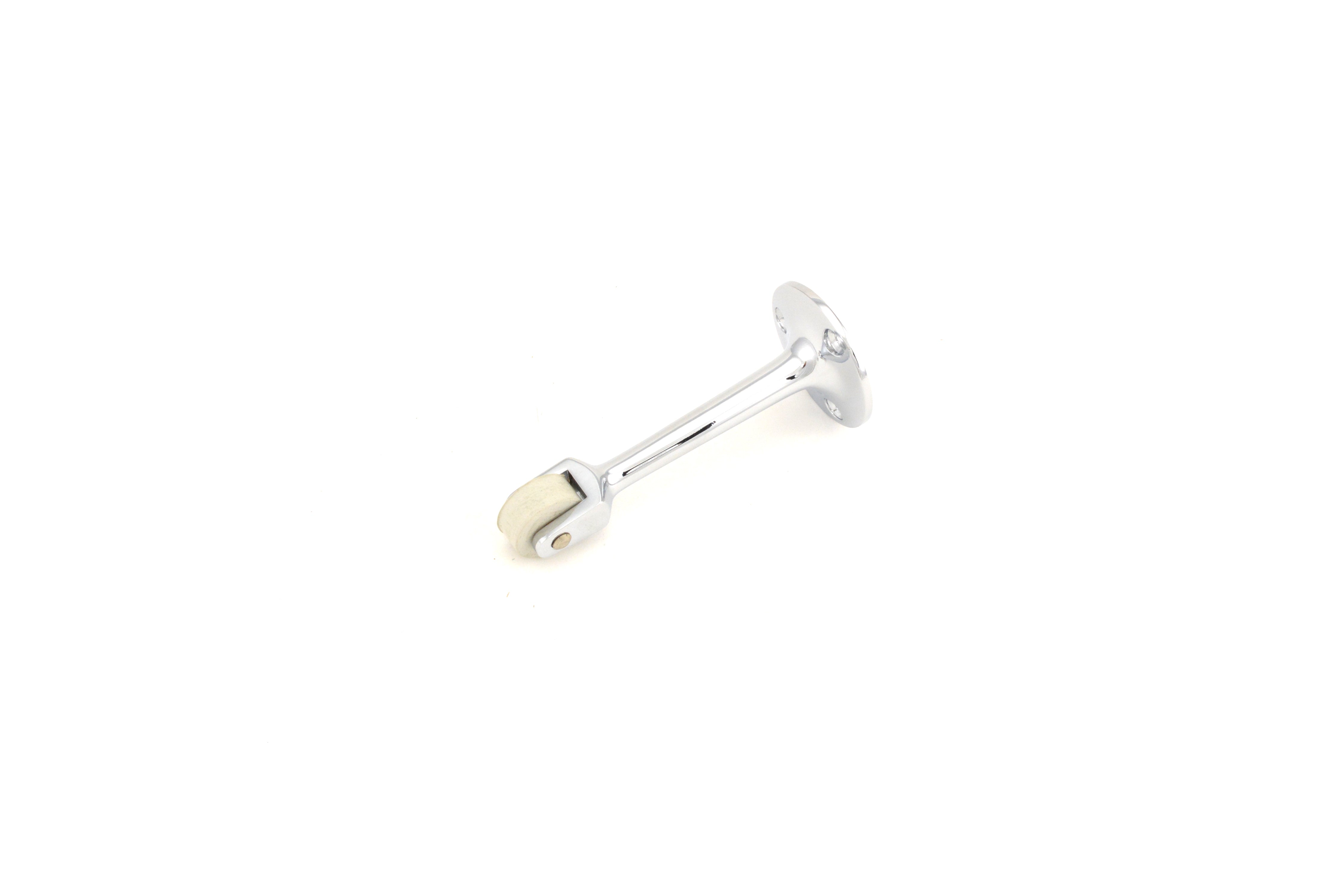 Ives Commercial RB47126 4-1/2" Strait Roller Bumper Bright Chrome Finish Sparrow Supply