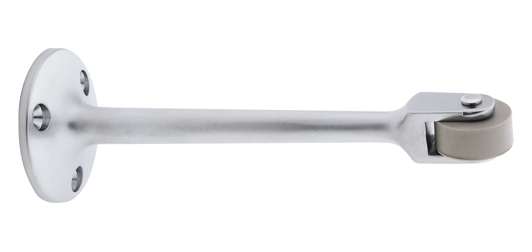 Ives Commercial RB47226D 6" Strait Roller Bumper Satin Chrome Finish Sparrow Supply