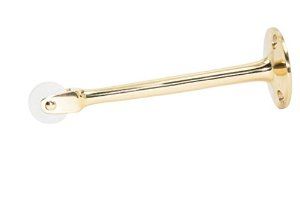 Ives Commercial RB4723 6" Strait Roller Bumper Bright Brass Finish Sparrow Supply