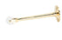 Ives Commercial RB4723 6" Strait Roller Bumper Bright Brass Finish Sparrow Supply