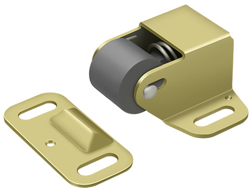 Deltana RCS338U3 Roller Catch Surface Mounted; Bright Brass Finish Sparrow Supply