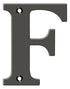 Deltana RL4F-10B 4" Residential Letter F; Oil Rubbed Bronze Finish Sparrow Supply