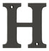 Deltana RL4H-10B 4" Residential Letter H; Oil Rubbed Bronze Finish