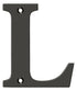 Deltana RL4L-10B 4" Residential Letter L; Oil Rubbed Bronze Finish Sparrow Supply