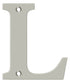 Deltana RL4L-15 4" Residential Letter L; Satin Nickel Finish Sparrow Supply