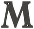 Deltana RL4M-10B 4" Residential Letter M; Oil Rubbed Bronze Finish Sparrow Supply