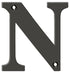 Deltana RL4N-10B 4" Residential Letter N; Oil Rubbed Bronze Finish Sparrow Supply