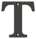 Deltana RL4T-10B 4" Residential Letter T; Oil Rubbed Bronze Finish Sparrow Supply