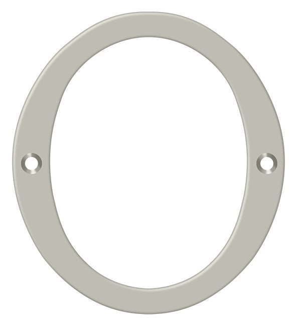 Deltana RN4-0U15 4" Numbers; Solid Brass; Satin Nickel Finish Sparrow Supply