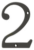Deltana RN4-2U10B 4" Numbers; Solid Brass; Oil Rubbed Bronze Finish Sparrow Supply