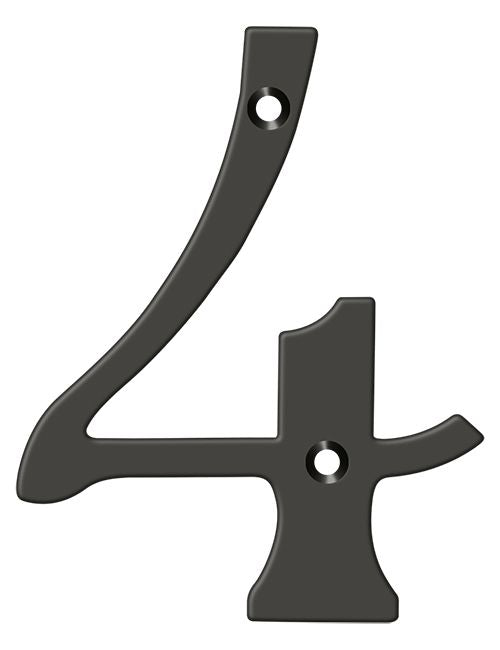 Deltana RN4-4U10 House Numbers - Oil Rubbed Bronze Sparrow Supply