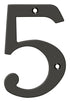 Deltana RN4-5U10B 4" Numbers; Solid Brass; Oil Rubbed Bronze Finish Sparrow Supply