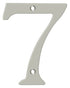 Deltana RN4-7U15 4" Numbers; Solid Brass; Satin Nickel Finish Sparrow Supply