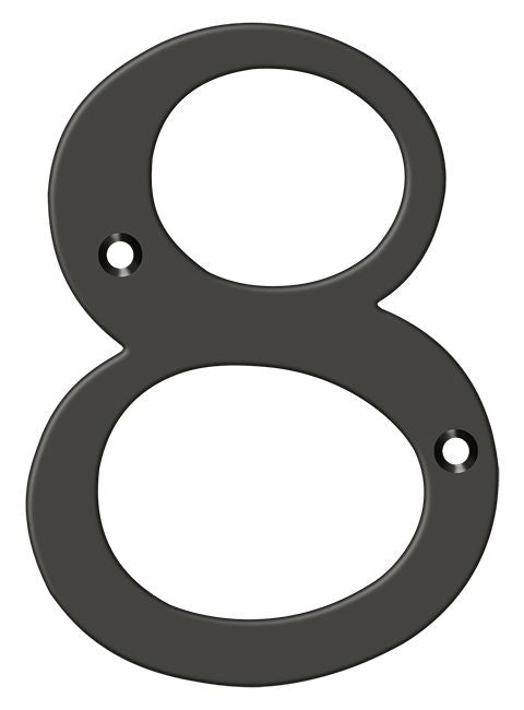 Deltana RN4-8U10 House Numbers - Oil Rubbed Bronze Sparrow Supply