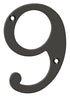Deltana RN4-9U10B 4" Numbers; Solid Brass; Oil Rubbed Bronze Finish Sparrow Supply