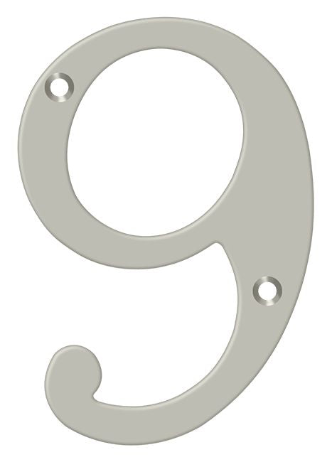 Deltana RN4-9U15 House Numbers - Satin Nickel Sparrow Supply