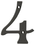 Deltana RN6-4U10B 6" Numbers; Solid Brass; Oil Rubbed Bronze Finish Sparrow Supply
