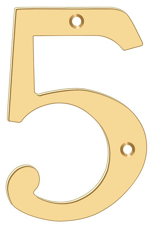 Deltana RN6-5 House Numbers - Brass Sparrow Supply