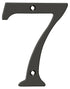 Deltana RN6-7U10B 6" Numbers; Solid Brass; Oil Rubbed Bronze Finish Sparrow Supply