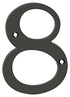 Deltana RN6-8U10B 6" Numbers; Solid Brass; Oil Rubbed Bronze Finish Sparrow Supply