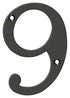 Deltana RN6-9U10B 6" Numbers; Solid Brass; Oil Rubbed Bronze Finish Sparrow Supply