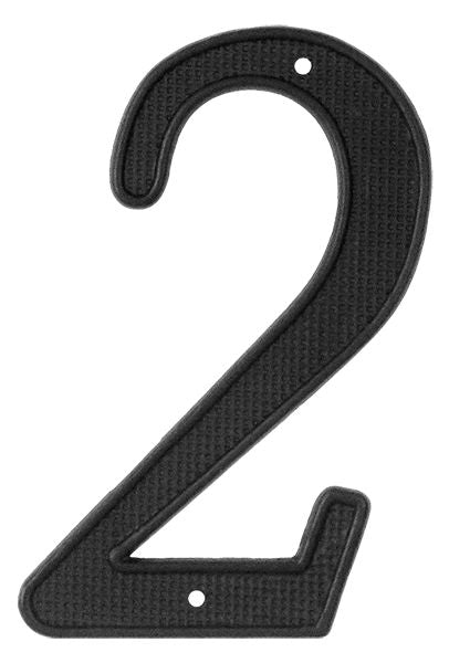 Deltana RNZ42 4" Numbers; Zinc; Black Finish Sparrow Supply