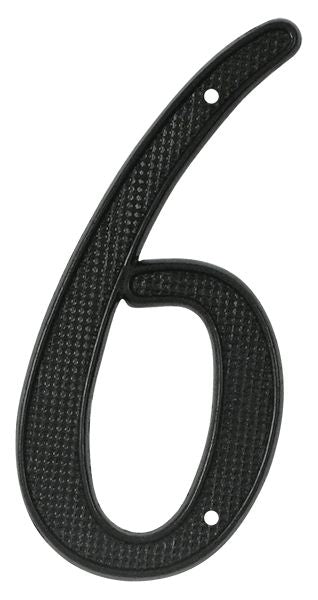 Deltana RNZ46 4" Numbers; Zinc; Black Finish Sparrow Supply
