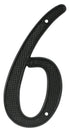 Deltana RNZ46 4" Numbers; Zinc; Black Finish Sparrow Supply