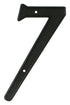 Deltana RNZ47 4" Numbers; Zinc; Black Finish Sparrow Supply