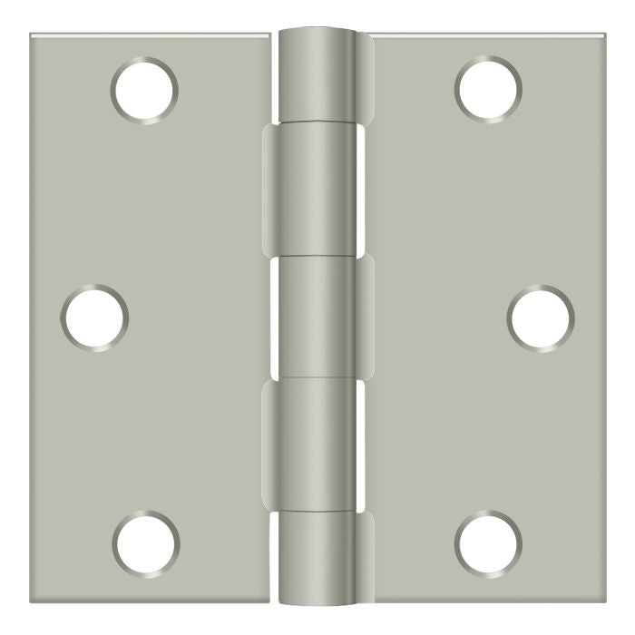 Deltana S33U15-R 3" x 3" Square Hinge; Satin Nickel Finish Sparrow Supply
