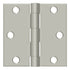Deltana S33U15-R 3" x 3" Square Hinge; Satin Nickel Finish Sparrow Supply
