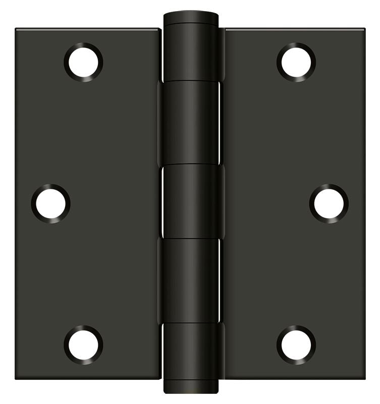 Deltana S35HD10B 3-1/2" x 3-1/2" Square Hinge; Heavy Duty; Oil Rubbed Bronze Finish Sparrow Supply
