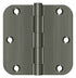 Deltana S35R515A 3-1/2" x 3-1/2" x 5/8" Radius Hinge; Residential Thickness; Antique Nickel Finish Sparrow Supply