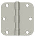 Deltana S35R5BB15 3-1/2" x 3-1/2" x 5/8" Radius Hinge; Ball Bearing; Satin Nickel Finish Sparrow Supply
