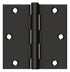 Deltana S35U10B-R 3-1/2" x 3-1/2" Square Hinge; Oil Rubbed Bronze Finish Sparrow Supply