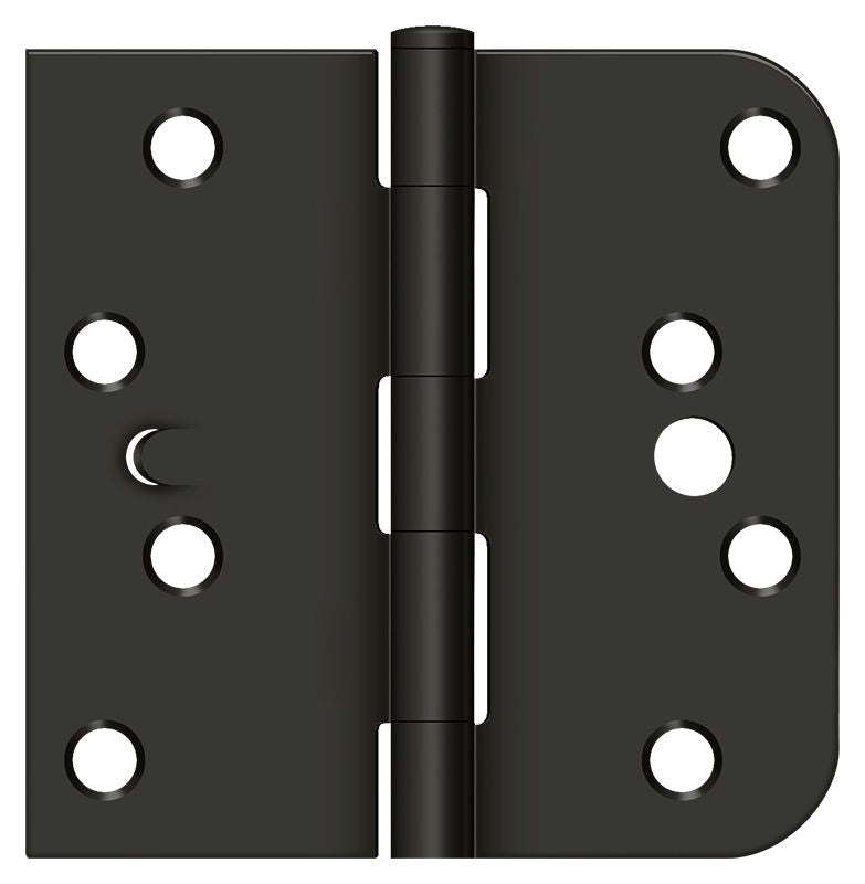 Deltana S44058TT10B-RH Right Hand 4" x 4" x 5/8" x Square Hinge; Oil Rubbed Bronze Finish Sparrow Supply