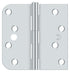 Deltana S44058TT26-LH Left Hand 4" x 4" x 5/8" x Square Hinge; Bright Chrome Finish Sparrow Supply