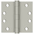 Deltana S44HD15 4" x 4" Square Hinge; Heavy Duty; Satin Nickel Finish Sparrow Supply