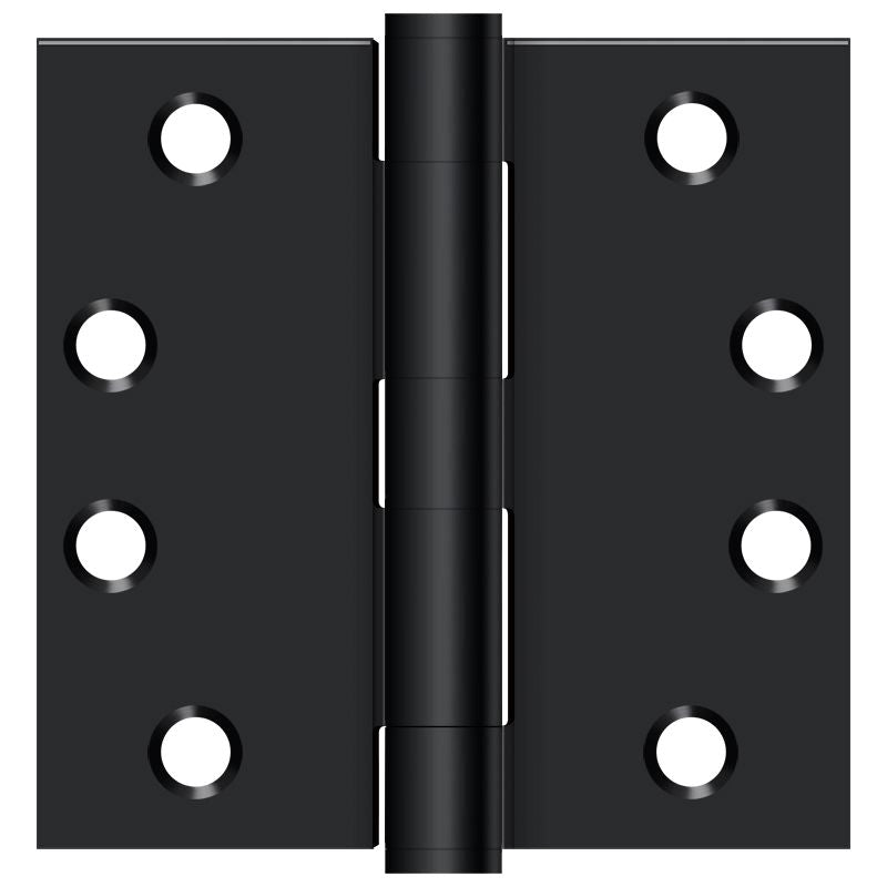 Deltana S44HD1B 4" x 4" Square Hinge; Heavy Duty; Flat Black Finish Sparrow Supply