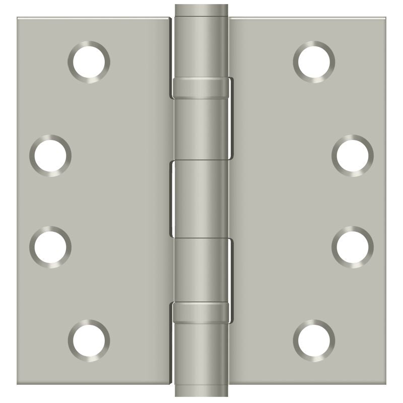 Deltana S44HDBB15 4" x 4" Square Hinge; Heavy Duty; Ball Bearings; Satin Nickel Finish Sparrow Supply