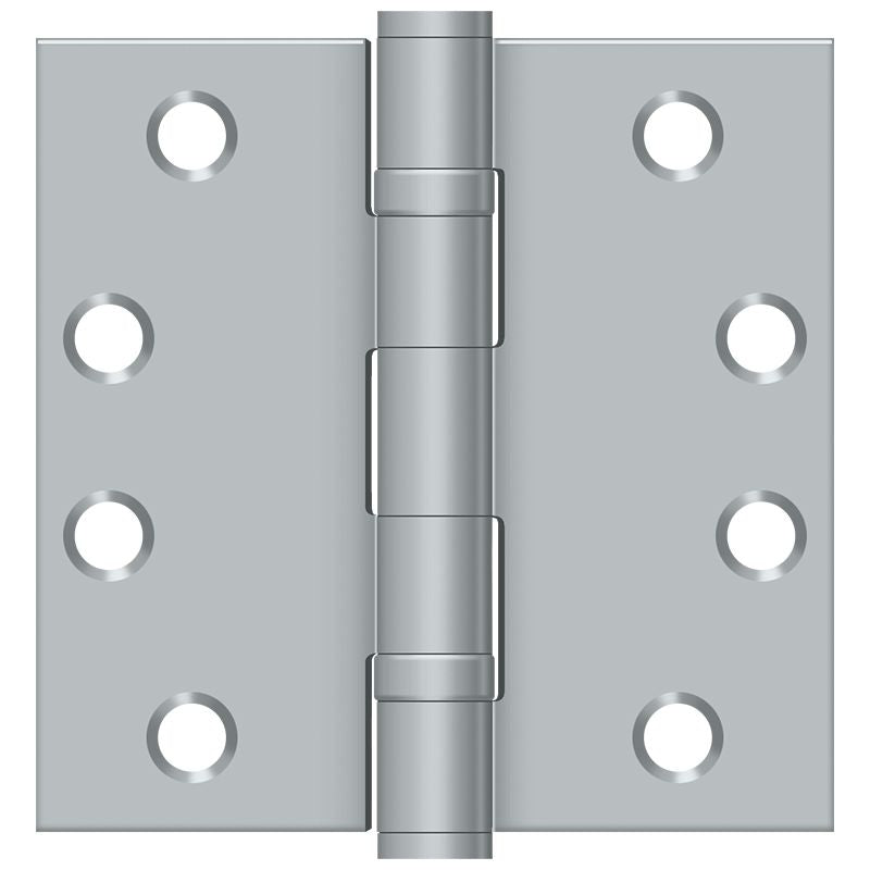 Deltana S44HDBB26D 4" x 4" Square Hinge; Heavy Duty; Ball Bearings; Satin Chrome Finish Sparrow Supply