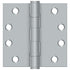 Deltana S44HDBB26D 4" x 4" Square Hinge; Heavy Duty; Ball Bearings; Satin Chrome Finish Sparrow Supply