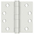 Deltana S44HDUSPW 4" x 4" Square Hinge; Heavy Duty; White Finish Sparrow Supply