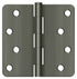 Deltana S44R415A 4" x 4" x 1/4" Radius Hinge; Antique Nickel Finish Sparrow Supply