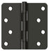 Deltana S44R4BB10B 4" x 4" x 1/4" Radius Hinge; Ball Bearings; Oil Rubbed Bronze Finish Sparrow Supply