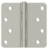 Deltana S44R4BB15 4" x 4" x 1/4" Radius Hinge; Ball Bearings; Satin Nickel Finish Sparrow Supply