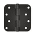 Deltana S44R510B 4" x 4" x 5/8" Radius Hinge; Oil Rubbed Bronze Finish Sparrow Supply