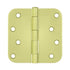 Deltana S44R53 4" x 4" x 5/8" Radius Hinge; Bright Brass Finish Sparrow Supply