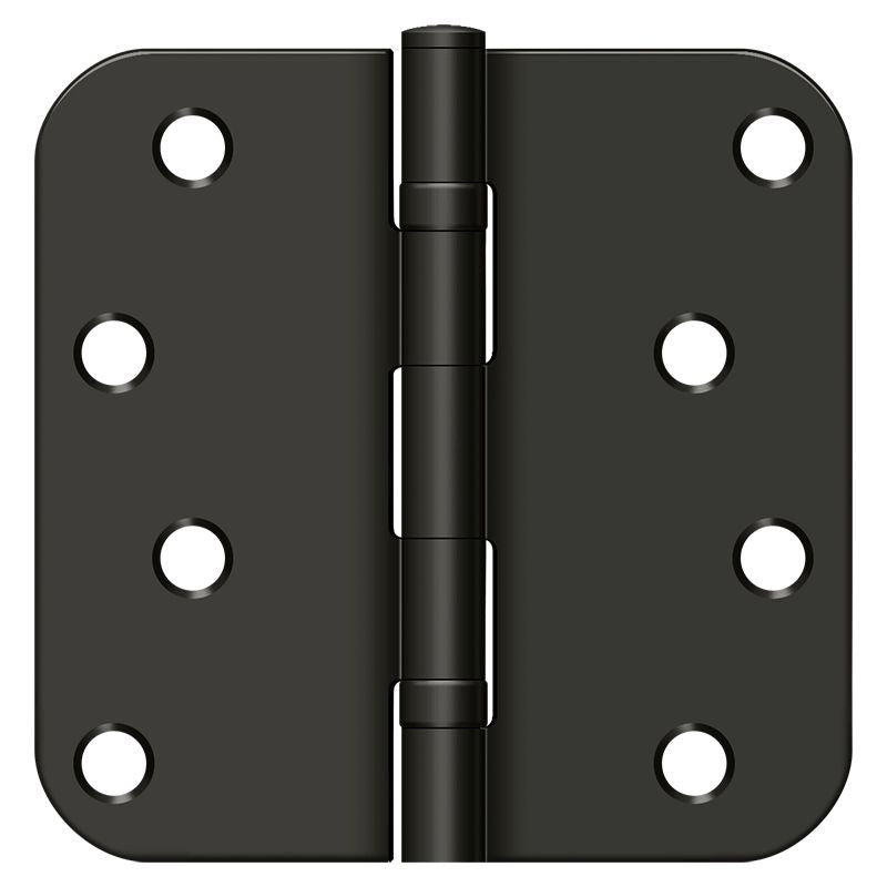 Deltana S44R5BB10B 4" x 4" x 5/8" Radius Hinge; Ball Bearings; Oil Rubbed Bronze Finish Sparrow Supply