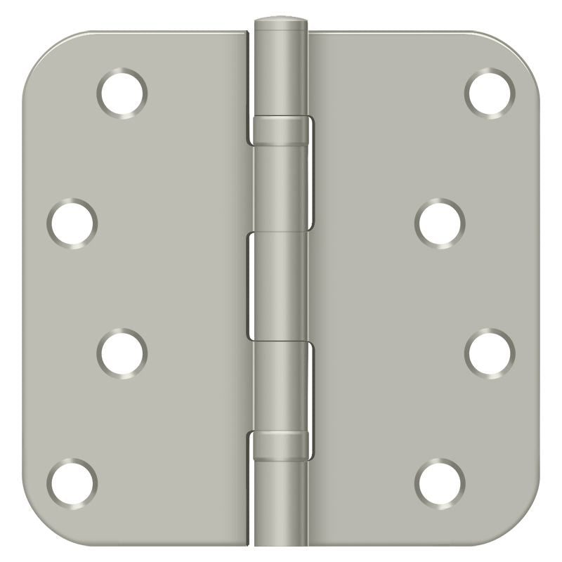 Deltana S44R5BB15 4" x 4" x 5/8" Radius Hinge; Ball Bearings; Satin Nickel Finish Sparrow Supply